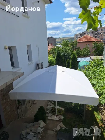 Градински чадъри, снимка 2 - Градински мебели, декорация  - 48489750