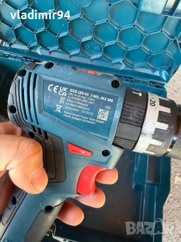 Bosch GSB 18V-45 безчетков ударен винтоверт, снимка 7 - Винтоверти - 54450141