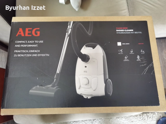 Прахосмукачка с торба aeg 5000 кабел 8,5м.