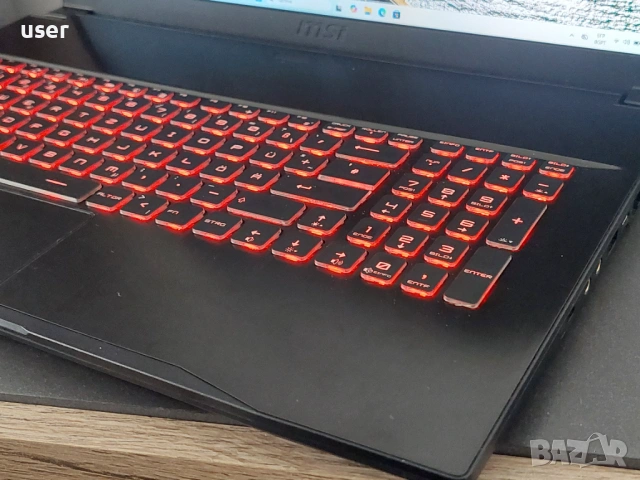 32GB RAM RTX 3060 Core i7-10750H 17.3" FULL HD 144hz IPS геймърски лаптоп MSI GF75 Thin, снимка 3 - Лаптопи за игри - 54562047