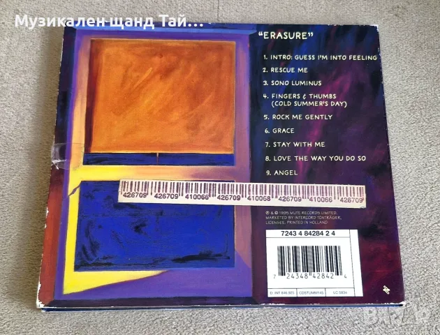 Компакт Дискове - Поп Рок: Erasure - Erasure - CD Digipack, снимка 2 - CD дискове - 55402373