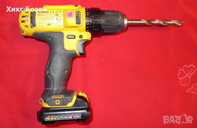 Отличен Акумулаторен винтоверт-бормашина DEWALT DCD 710, снимка 2 - Винтоверти - 54244988