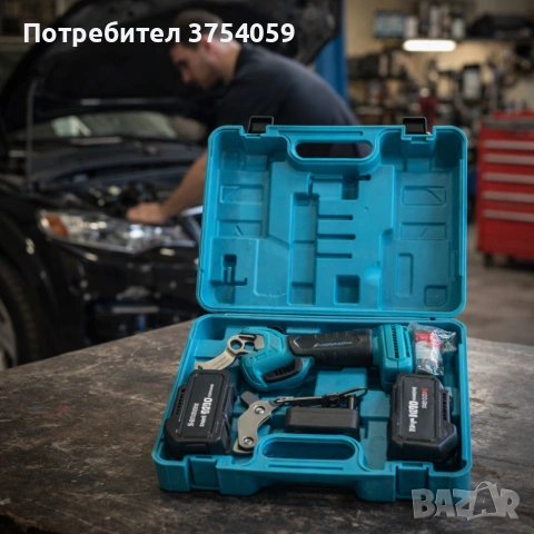 Комплект акумулаторна ножица 3" и резервен нож 36V 8A, снимка 4 - Градински инструменти - 55178820