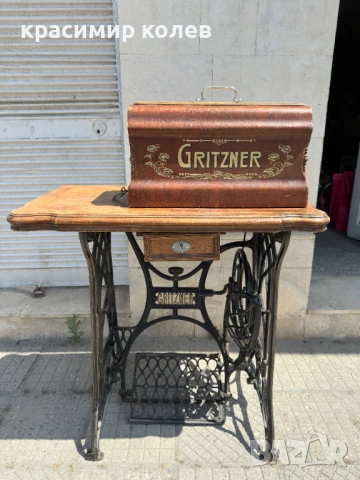 стара немска шевна машина "GRITZNER, снимка 2 - Антикварни и старинни предмети - 54741543