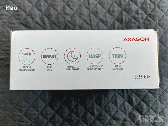 Кутия за диск AXAGON EE35-GTR с гаранция, снимка 5 - Външни хард дискове - 54308780
