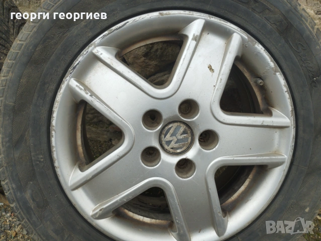 Пет броя алуминиеви джанти 16 цола от VW с пет отвора 