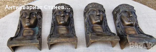 Комплект от четири масивни мебелни аплици, снимка 9 - Други - 55686163
