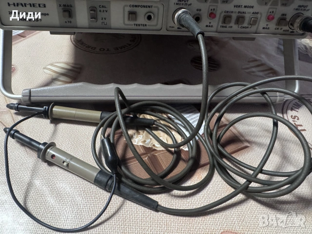 Аналогов осцилоскоп HAMEG HM 203-7 (20 MHz) – Като нов, пълен комплект!, снимка 4 - Други инструменти - 55214285