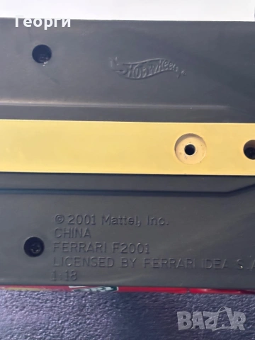 Ferrari F 2001 1:18 Hoh Wheels, снимка 11 - Колекции - 54719289