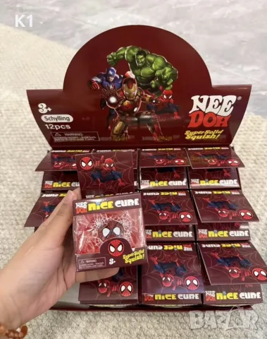 Nee Doh Spiderman squishy, Скуиши Спайдърмен Nice Cube