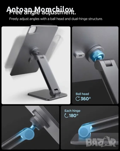 Магнитна стойка Spigen MagFit AMP09837 за iPad, снимка 9 - Калъфи, кейсове - 54827682