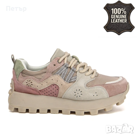 ДАМСКИ МАРАТОНКИ ОТ ЕСТЕСТВЕНА КОЖА , снимка 3 - Маратонки - 54364659