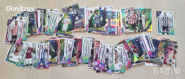 Topps Premier League 25/26 - лот 100 карти
