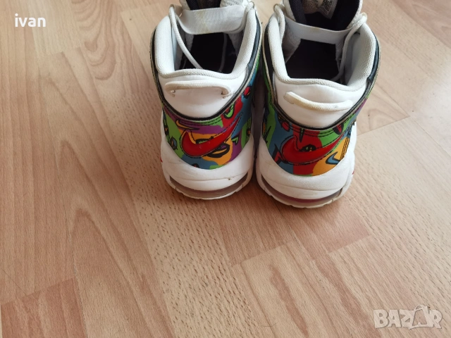 NIKE AIR MORE UPTEMPO „МИР, ЛЮБОВ, СУОШ“, снимка 3 - Маратонки - 55251423