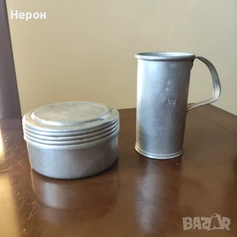 Алуминиево канче, снимка 7 - Антикварни и старинни предмети - 55367665