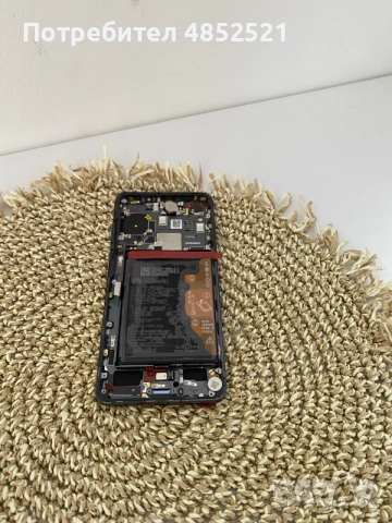 Huawei P40 - LCD Display + Touch Screen + Frame + Battery Black, снимка 2 - Резервни части за телефони - 55232655