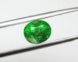 Изключителен ярко зелен цаворит гранат 1.95 карата! Нов!, снимка 2