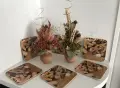 Комплект в златно и синьо за подарък; рамки; декорации, снимка 7