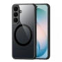 DUX DUCIS Samsung Galaxy S26 FE Калъф - Магнитен, PC+TPU, Прозрачен гръб, Черна рамка, снимка 1
