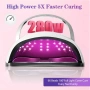 280W UV LED лампа за нокти, снимка 4