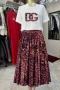 дамски комплекти тениска и дълга пола dolce gabbana, снимка 2