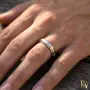 Нов Платинен Пръстен Verragio Platinum, снимка 3