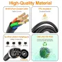 Мобилно зарядно за електромобил Feyree EV Charger Type 2 (11kW, 16A), снимка 12