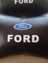 ТОП Цена за 2бр-21лв Черни кожени възглавнички с лого на Форд FORD, снимка 2