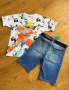 Нови Детски къси дънки и тениска H&M ръст 158, снимка 7