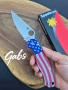 Сгъваем нож Spyderco C81ALL Paramilitary 2 ,с графика на американското знаме, снимка 12