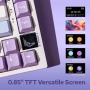Клавиатура Ajazz Ak820Pro, Механична, 75% Tkl, безжична 2.4G/Bt5.1/Usb-C, RGB осветление, снимка 7