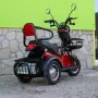 Двуместна електрическа триколка Pudding 1800W-48V-20Ah RED, снимка 3
