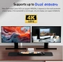 KCEVE 15-в-1 KVM превключвател USB C докинг станция,USB 3.0 KVM превключвател 2 монитора 2 лаптопа , снимка 7