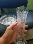 Кристална ваза и чиния за ядки , снимка 3