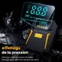 Мощен преносим компресор за въздух/12V/150 PSI/HD дисплей/LED светлина,автомобили/велосипеди/топки, снимка 3
