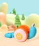 Пълзящо охлювче за дърпане играчка WJ49, снимка 2