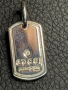 Оригинална сребърна плочка silver GUCCI italy чисто нова 925 сребро медальон , снимка 2