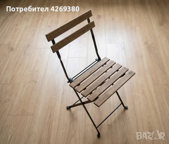 Сгъваема маса с два стола - TÄRNÖ Ikea, снимка 2 - Други стоки за дома - 55618820