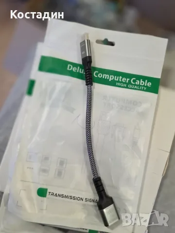 4K HDMI към HDMI удължителен кабел / адаптер с метални корпуси и текстилна оплетка