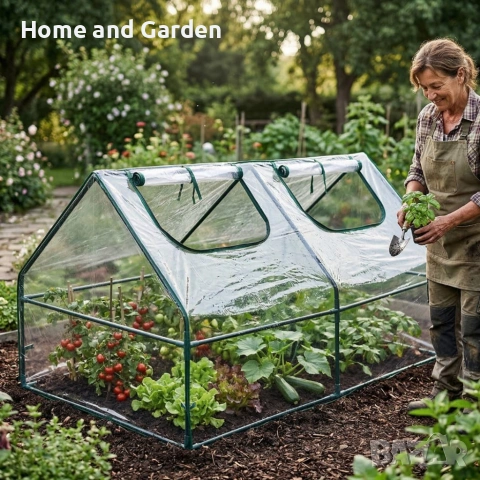 Компактна градинска оранжерия - стабилен микроклимат за вашите растения, снимка 2 - Оранжерии - 54003163