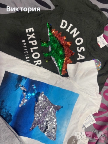Нови блузки и панталонки  H&M 122-128 размер, снимка 3 - Детски Блузи и туники - 54482344