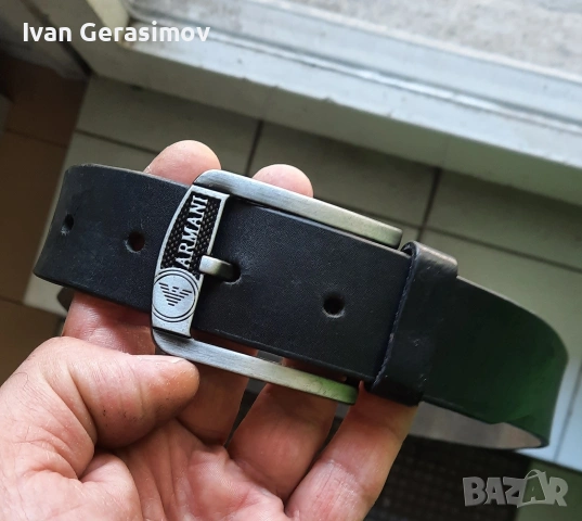 Koлан ARMANI от чиста кожа