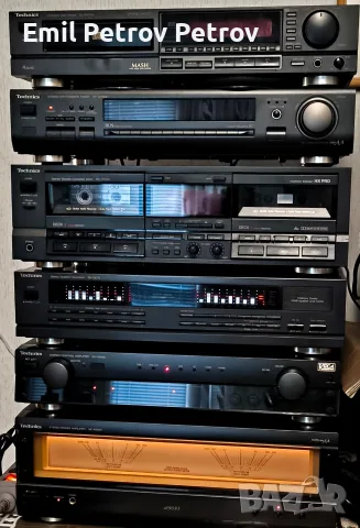 🌟 🌟 🌟 TECHNICS TOP SET  предусилвател тунер CD касетен дек