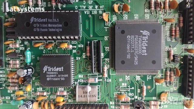  Видео карта TVGA Trident 9000C 7133 REV.H1 16-bit 512KB ISA, снимка 7 - Видеокарти - 55335718