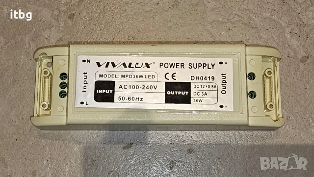 Led захранване 12V 3A 36W