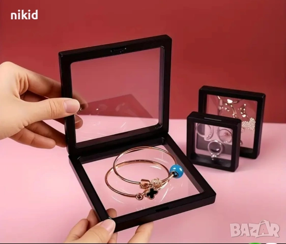 3D Дисплей поставка кутия квадратна стойка подарък сувенир колекционерски предмети монети бижута, снимка 3 - Други - 55082986