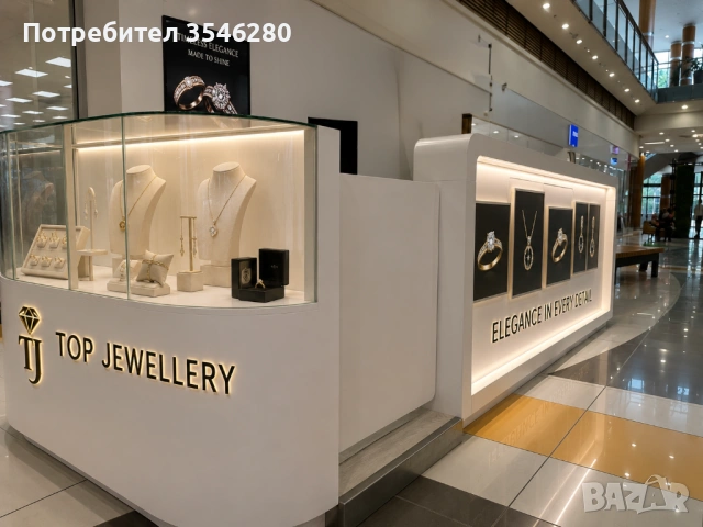 Луксозен дизайнерски Mall Kiosk за бижутерия, часовници и премиум аксесоари , снимка 2 - Друго търговско оборудване - 54891390