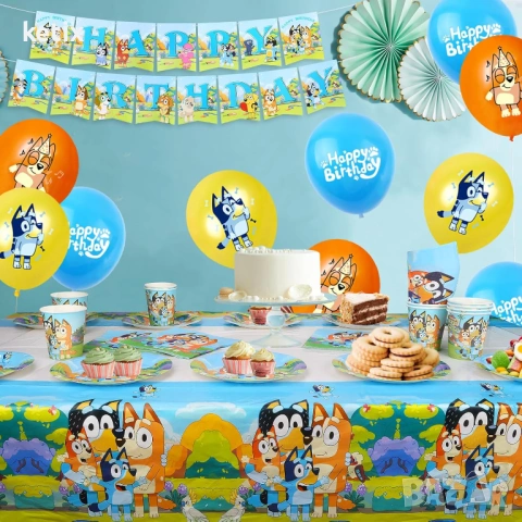 Парти сет Блуи,Bluey, снимка 4 - Други - 54661000