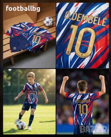 O.DEMBELE 10 💙⚽️ детско юношески футболни екипи 💙⚽️ PSG , снимка 10 - Футбол - 36817089