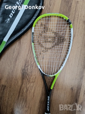 Графитна ракета за скуош Dunlop Tempo Graphite + калъф , снимка 3 - Тенис - 54723482